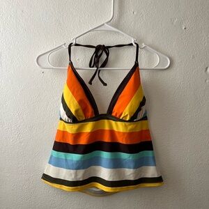 Colorful striped hobie halter top
